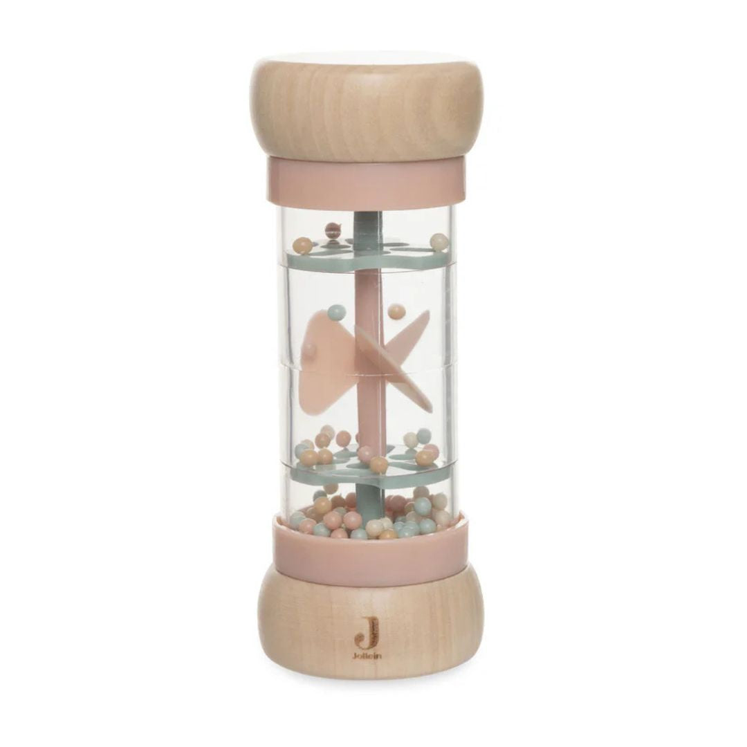 Jollein Houten Regenrammelaar (blauw en roze)