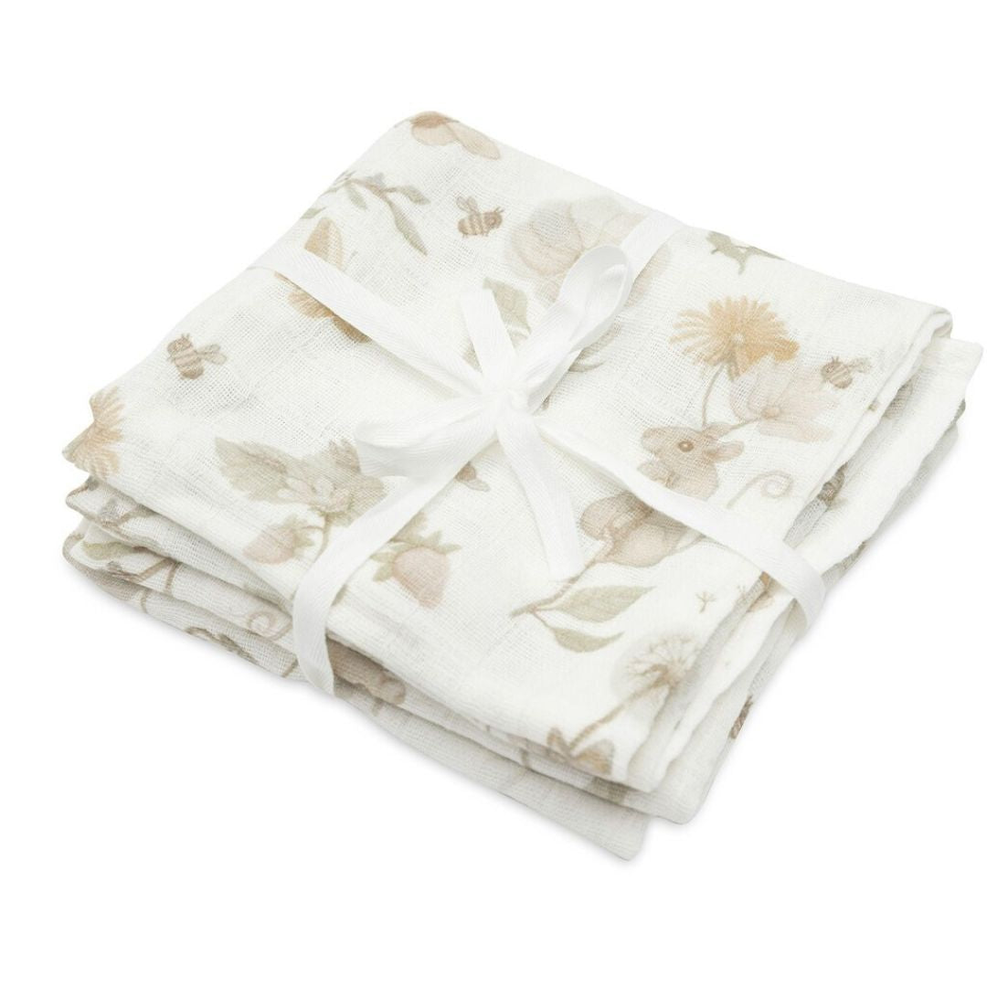 Jollein Dreamy Mouse hydrofiele doeken set van twee 70x70