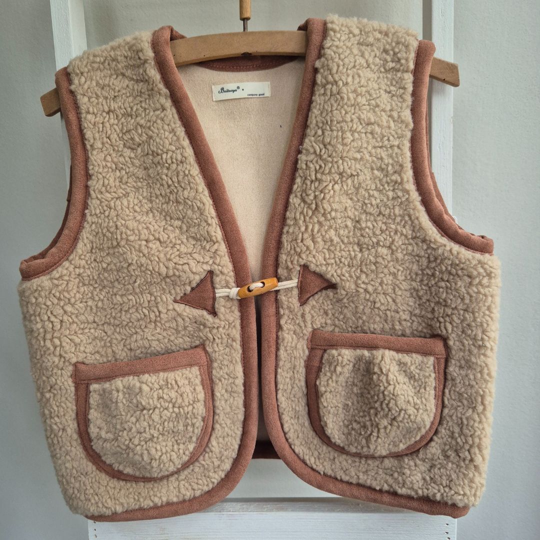 Teddy Bodywarmer met naam (verschillende kleuren)