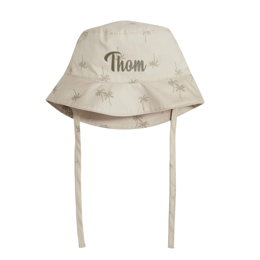 zonnehoedje met naam (verschillende kleuren)