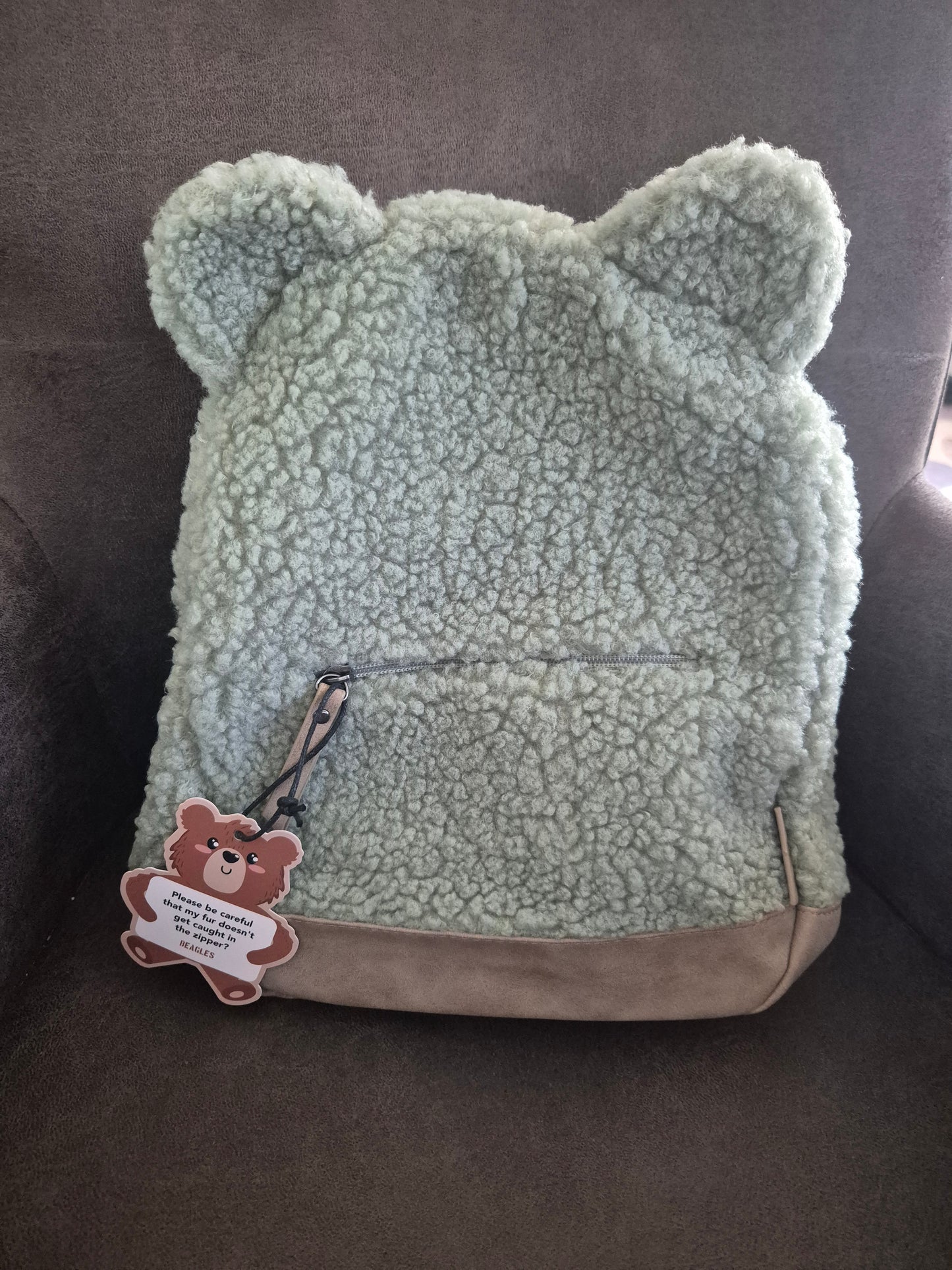 Teddy rugzakje met naam (verschillende kleuren)