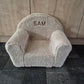 Teddystoel beige met de naam Sam
