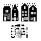 Gepersonaliseerde Sinterklaas Raamstickers XL - straatje met naam