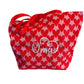 Hartjes canvas tas met Mama of Oma (borduur)