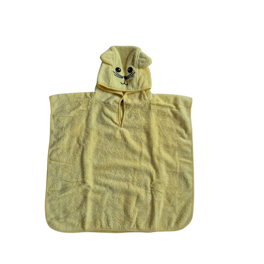 gezellige badponcho met naam - meedere kleuren