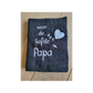 Handdoek voor de liefste papa/opa (verschillende kleuren)