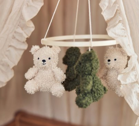 Jollein Baby Mobiel Teddy Bear (Leaf Green/Naturel)