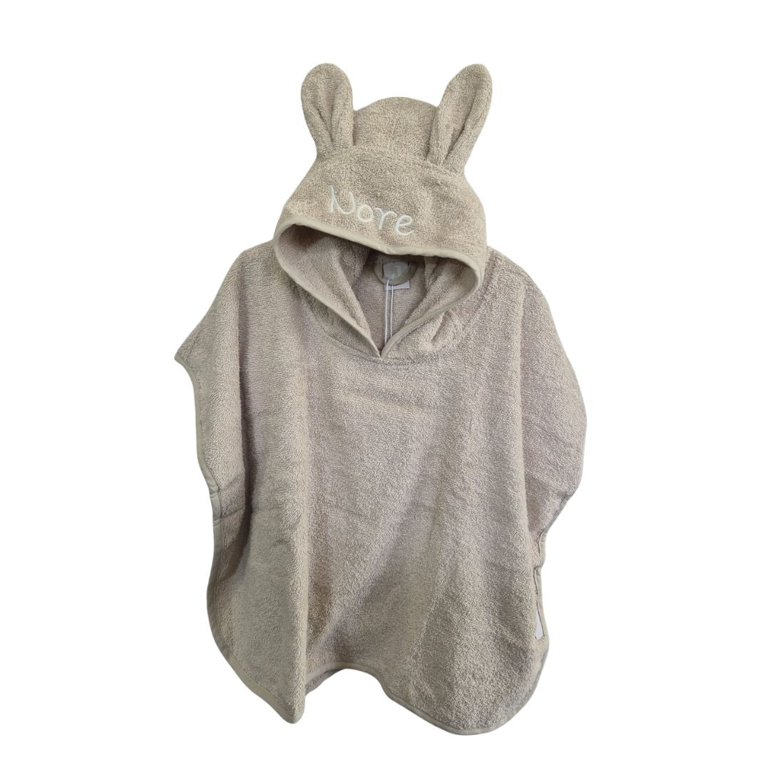 Jollein badponcho badstof - met of zonder naam