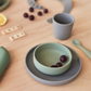 Jollein kinderserviesset Siliconen 4-delig - Storm Grey