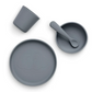 Jollein kinderserviesset Siliconen 4-delig - Storm Grey