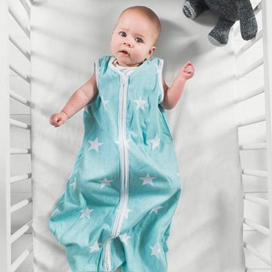 Jollein slaapzak maat 70 met naam (blauw ster)