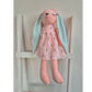 schattige roze knuffel met naam