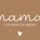 Mama shopper met naam of datum