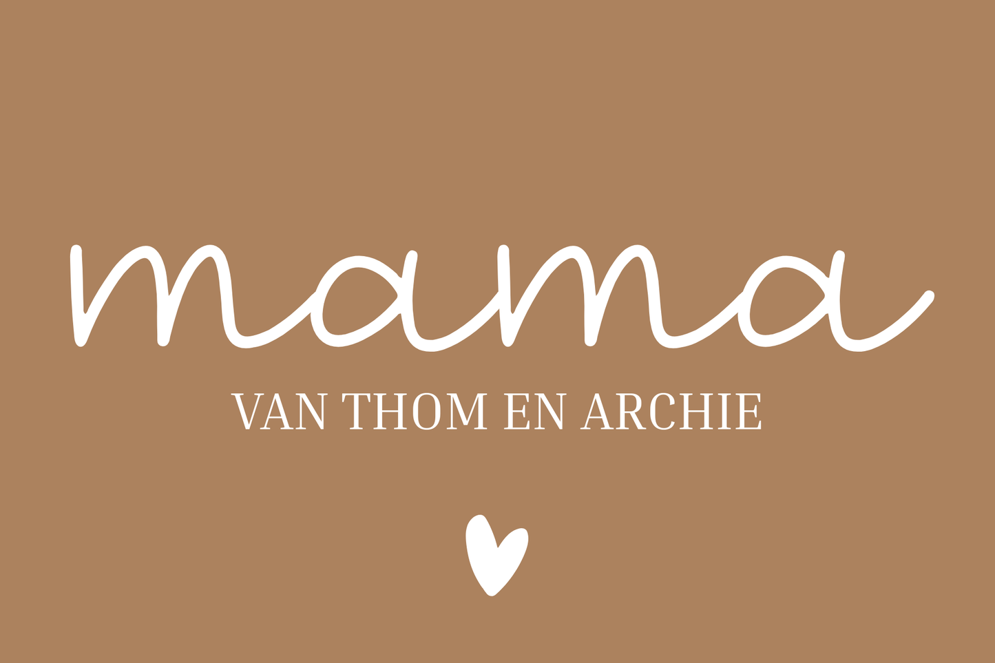 Mama shopper met naam of datum