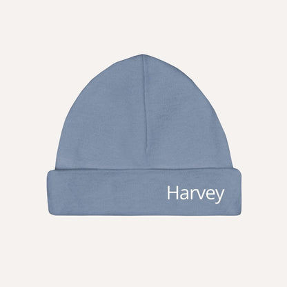 Newborn muts met naam (verschillende kleuren)