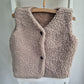 Teddyvest met naam (verschillende kleuren) - maat 92/98
