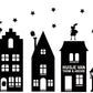Gepersonaliseerde Sinterklaas Raamstickers XL - straatje met naam