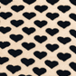 We are Wovens - Wollen onderlegger hearts voor wieg, kinderwagen of co-sleeper