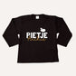 Pietenshirt met naam lange mouw (verschillende kleuren)